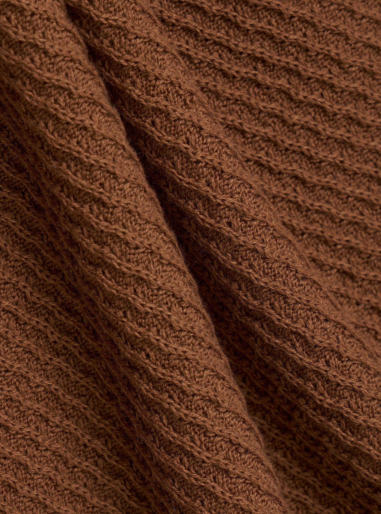 Brown SS Knit Polo