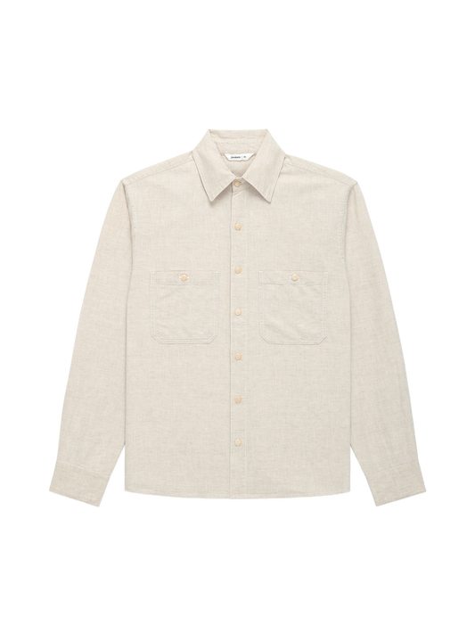 Utility Shirt - Ecru Chambray