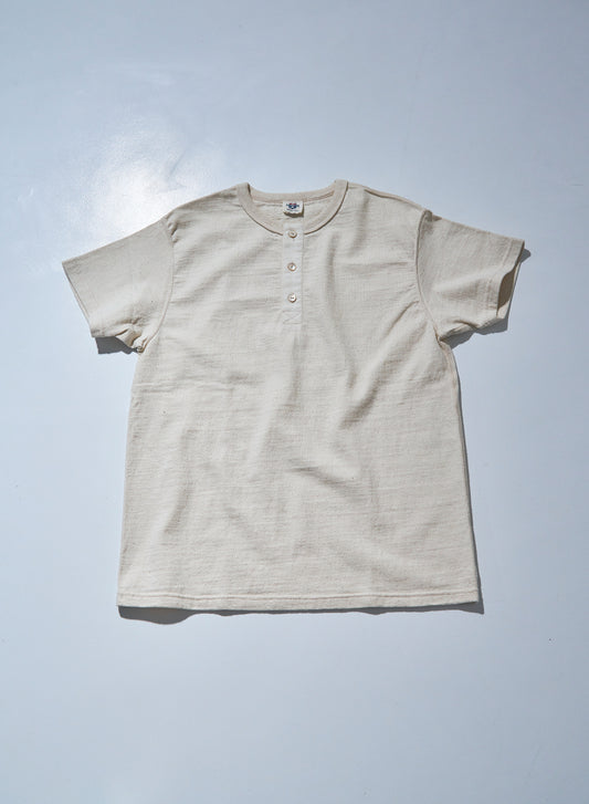 Japanese Cotton Henley - natural