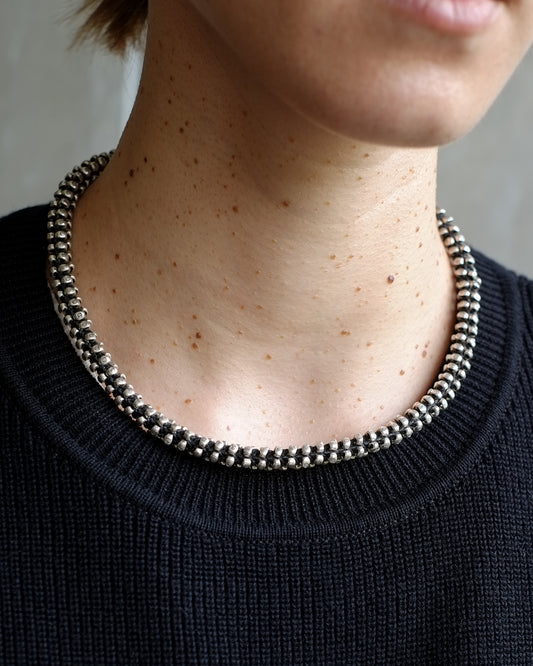 Braided Silver Choker