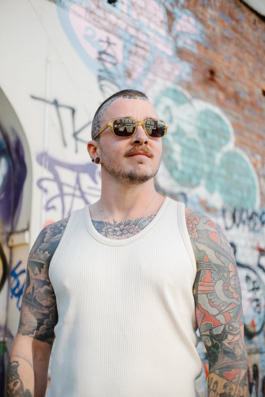 Military Rib Tank - Ecru