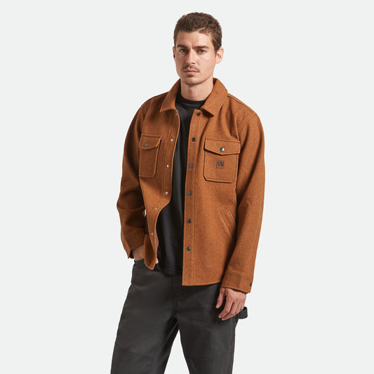 Durham brushed jacket - pinecone