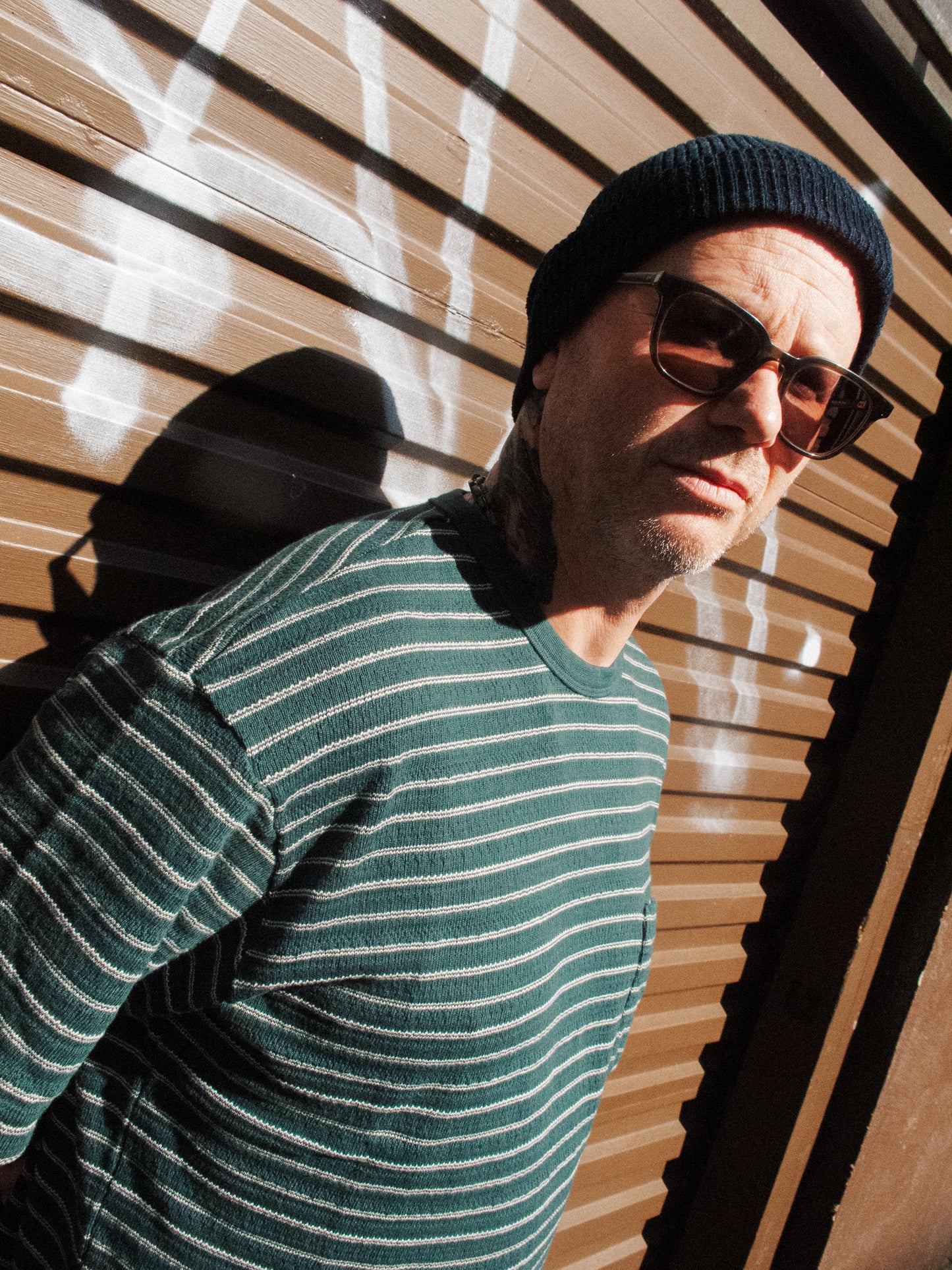 Fly Tee - Striped Green