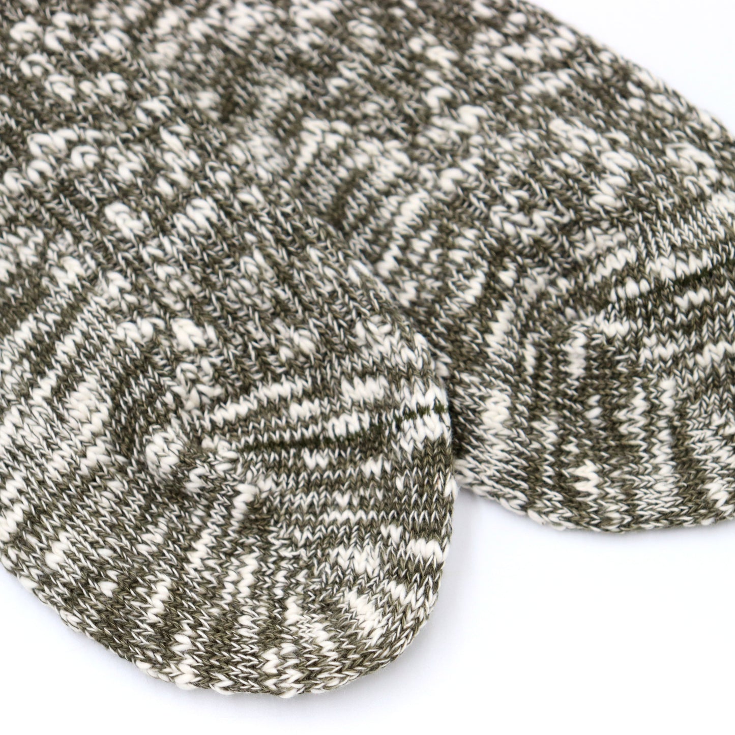 Olive Slub Socks