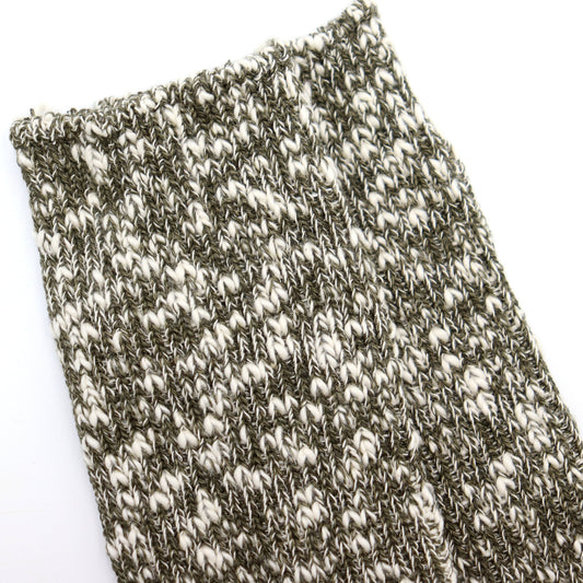Olive Slub Socks