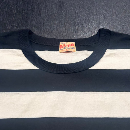 Heavyweight Border Tee Black & Off White