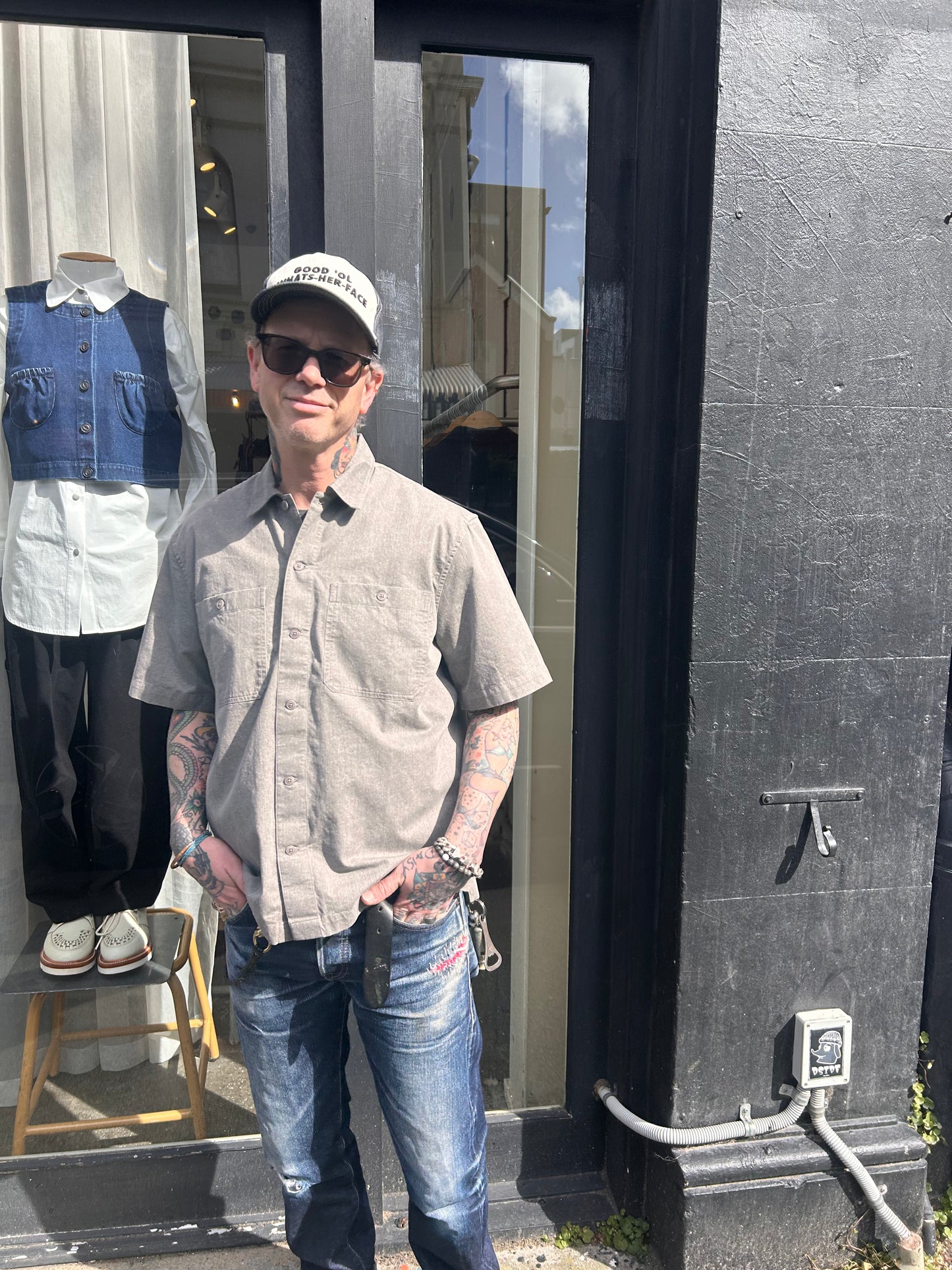 Short Sleeve Workshirt - Charcoal