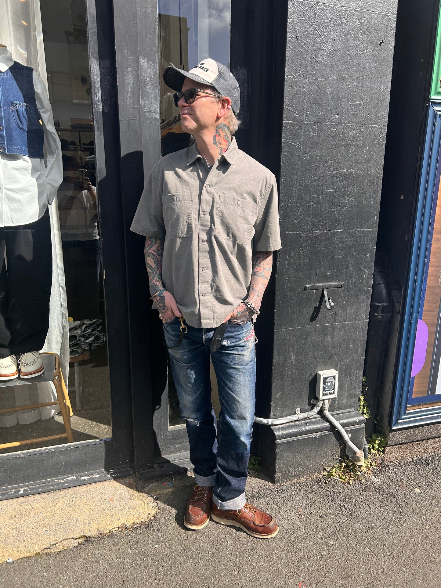 Short Sleeve Workshirt - Charcoal