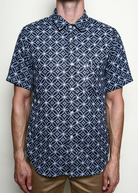 Indigo Dyed 'Shippo' Oxford Shirt