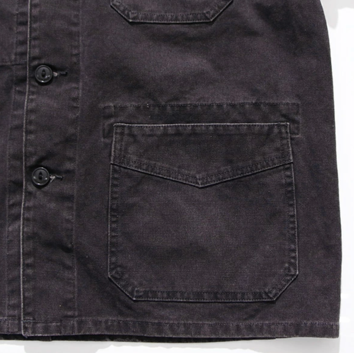 French Work Jacket - Black