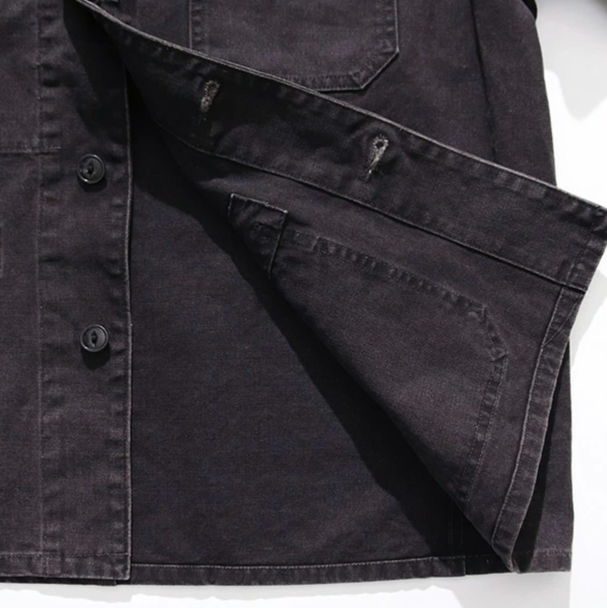 French Work Jacket - Black
