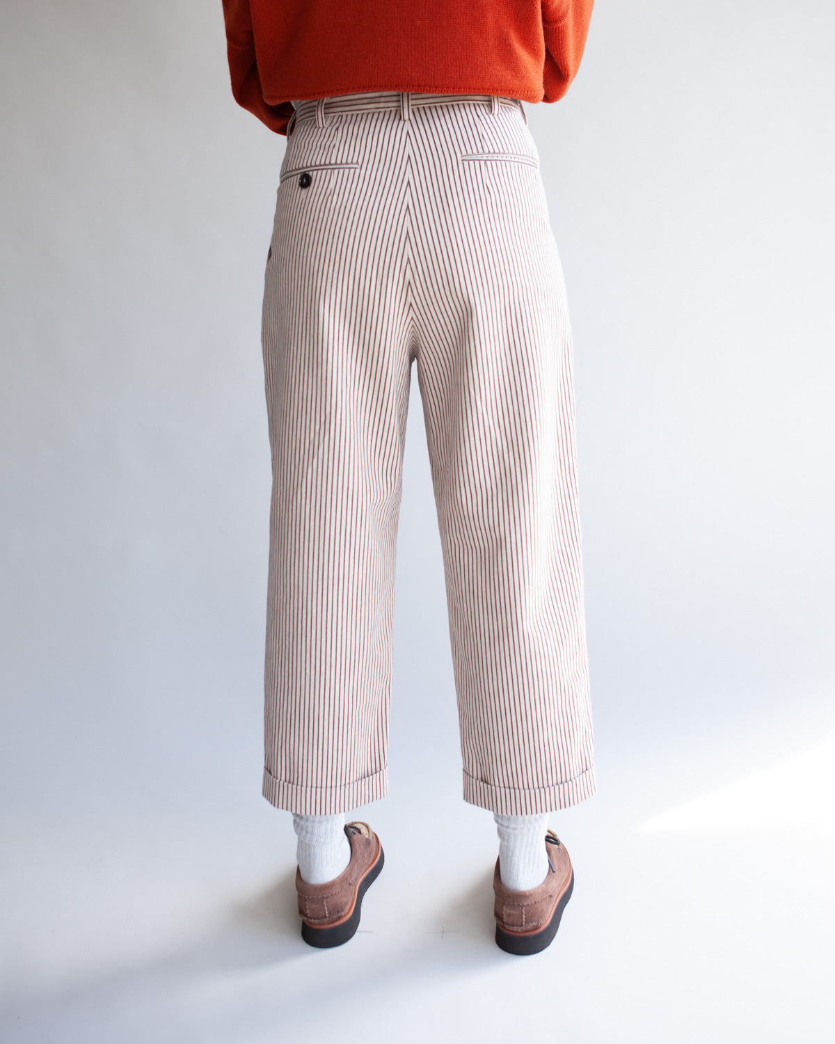 Sisters Trouser - Brown Stripe