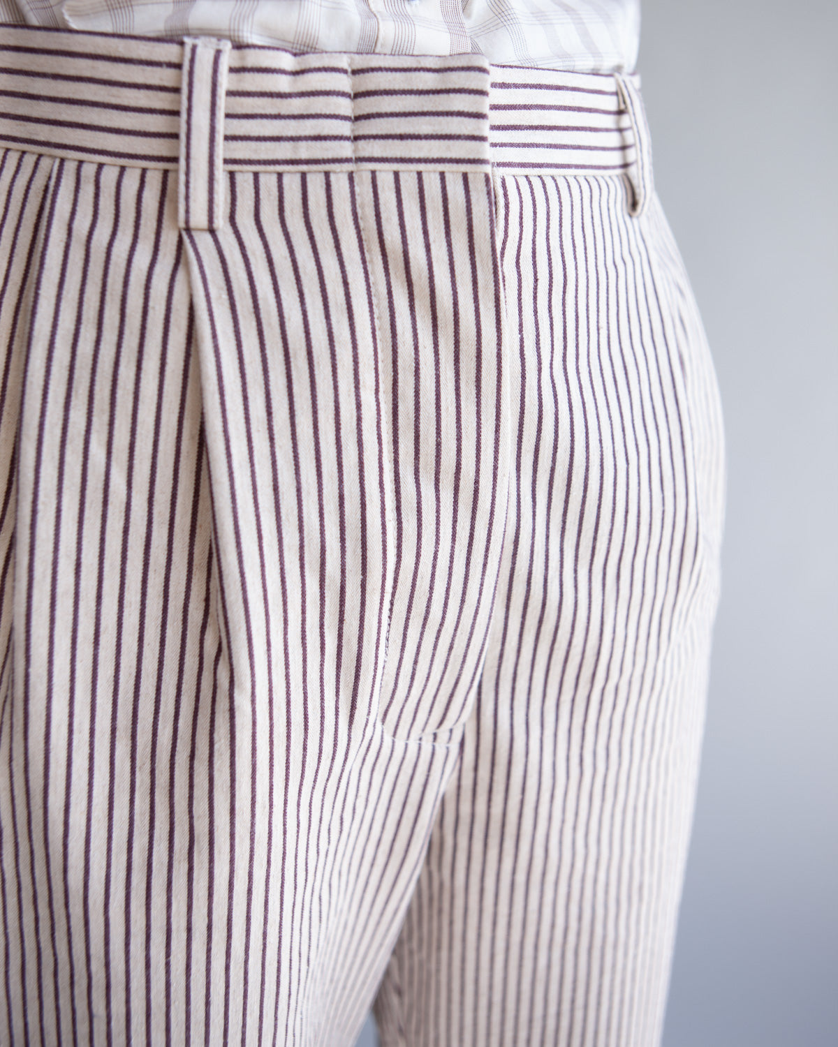 Sisters Trouser - Brown Stripe