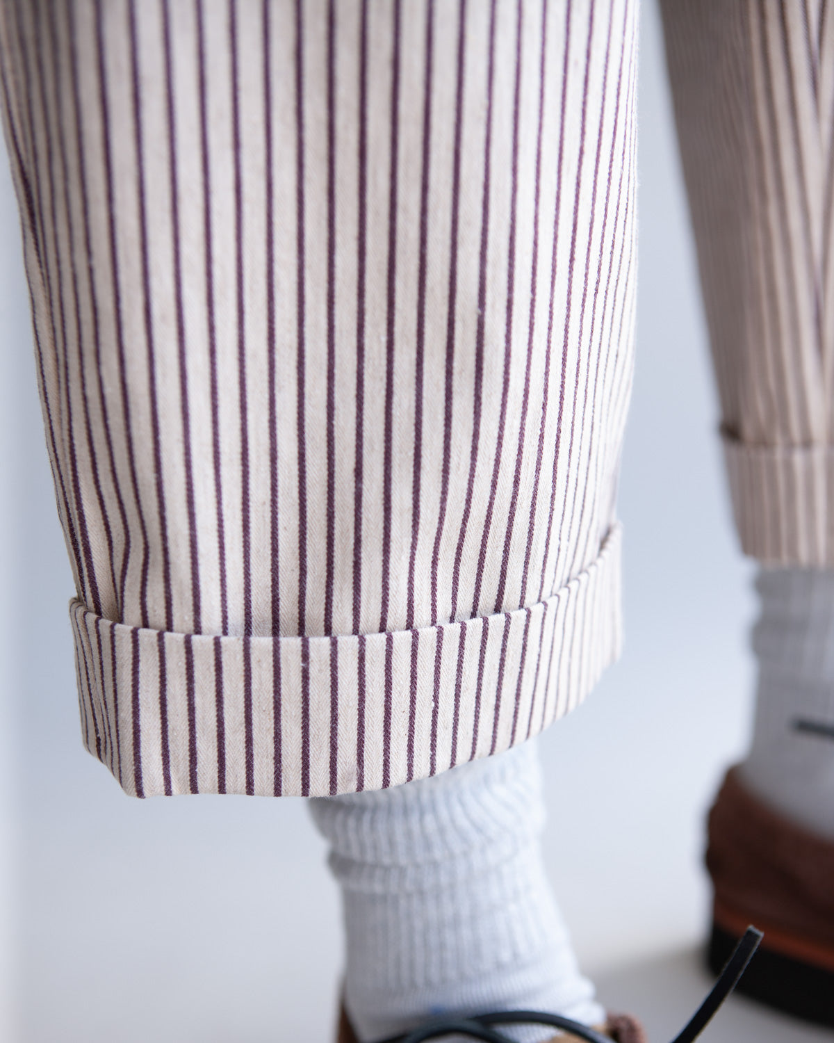 Sisters Trouser - Brown Stripe