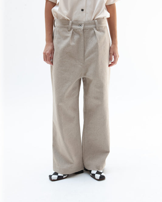 Work Jean - unbleached cotton/linen blend