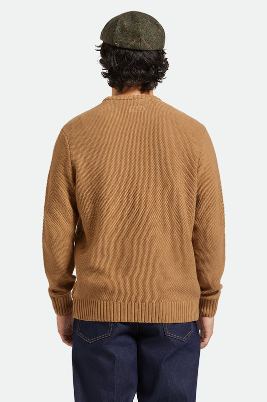 Jacques Waffle Knit Sweater - Mustard