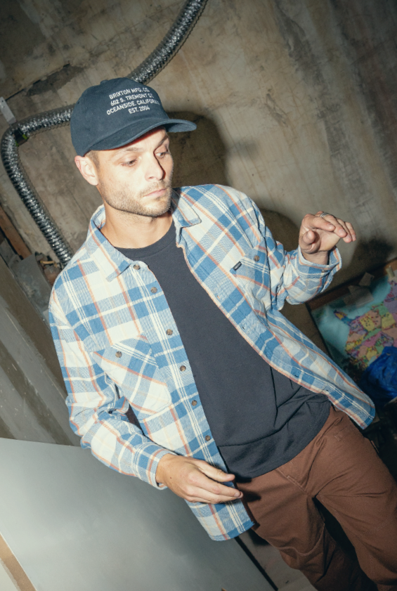 Vintage Wash Flannel - Blue