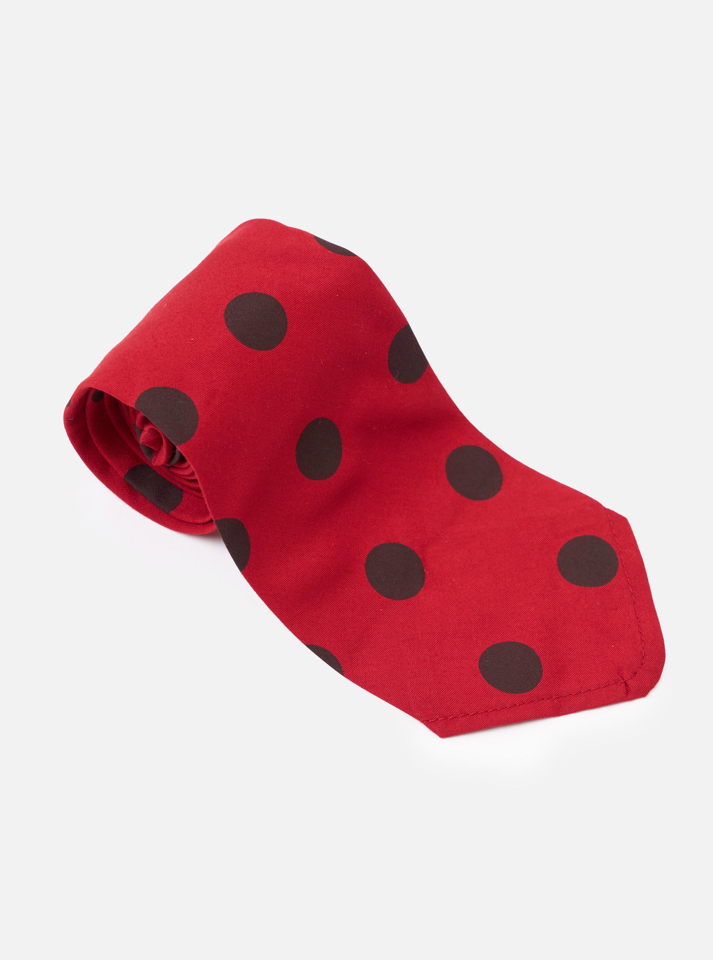 Red/Black Bold Dot Tie