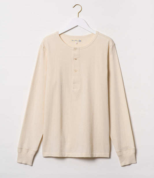 Long Sleeve Henley - natural