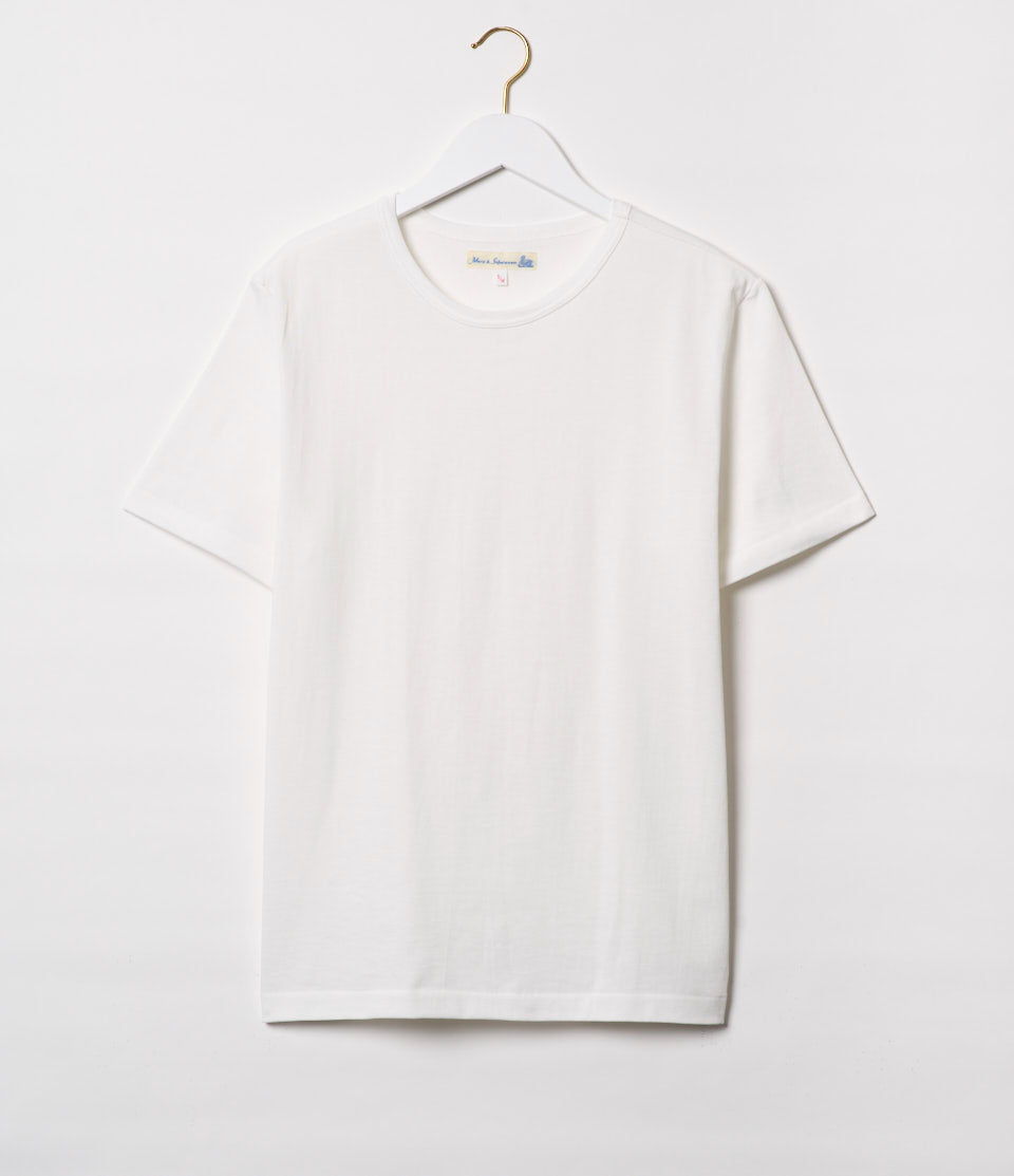 Classic Fit Loopwheeled T-Shirt - 215 White