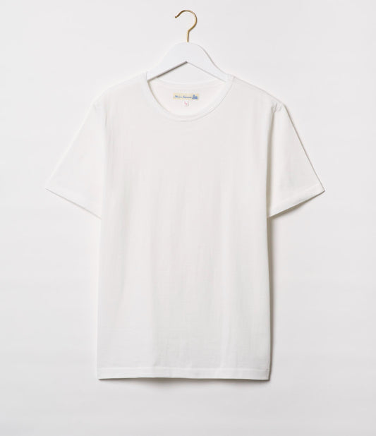 Classic Fit Loopwheeled T-Shirt - 215 White