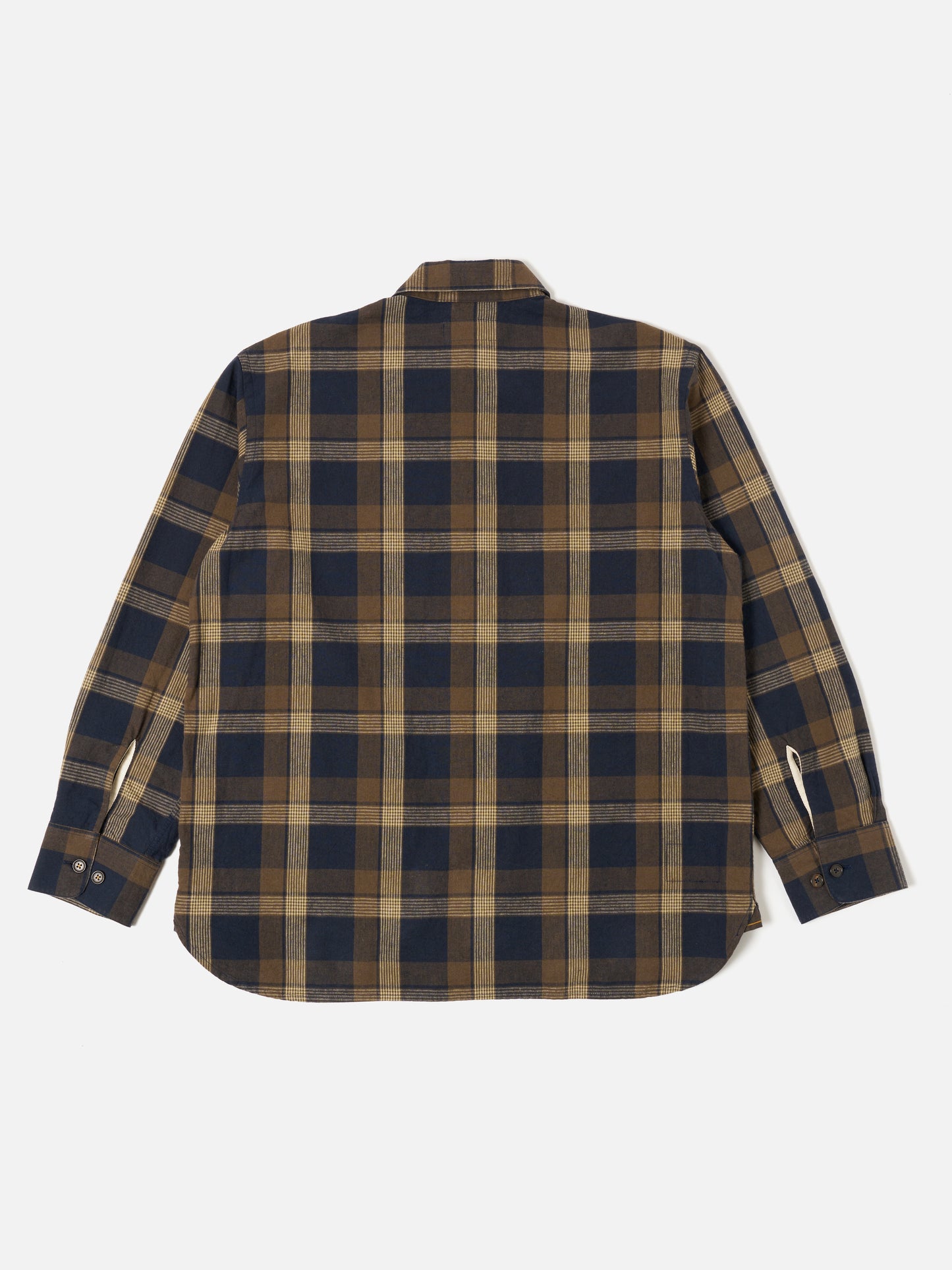 Travail Overshirt - Big Check Navy/Brown