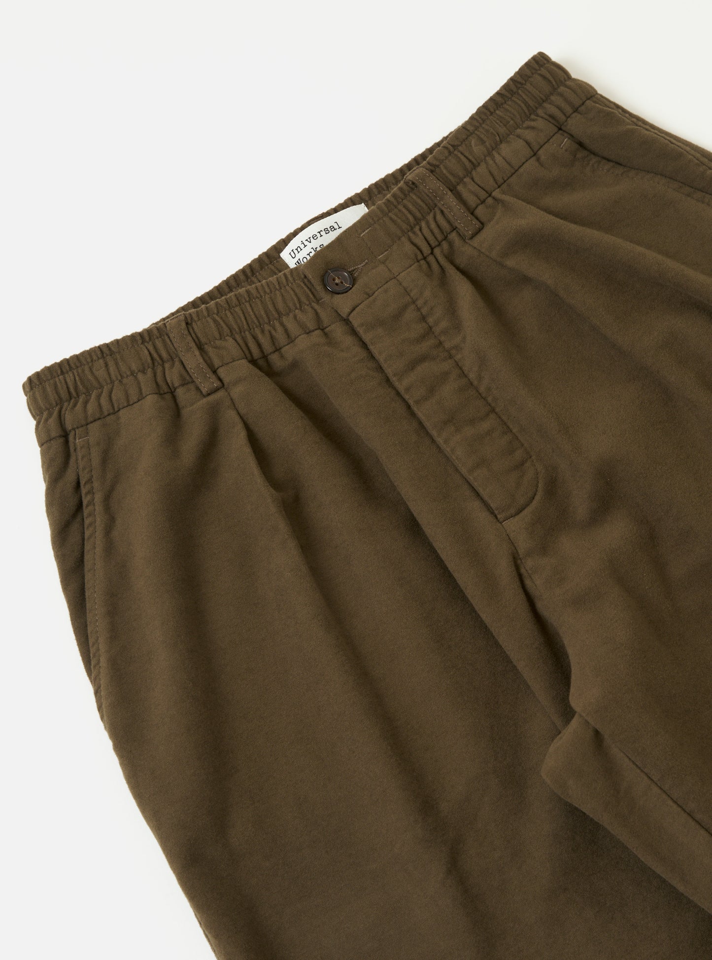 Pleated Trackpant - Moleskin