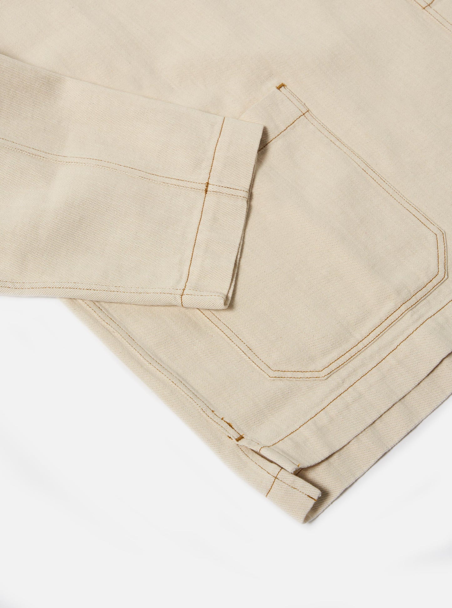 Ecru Cotton Smock Overshirt