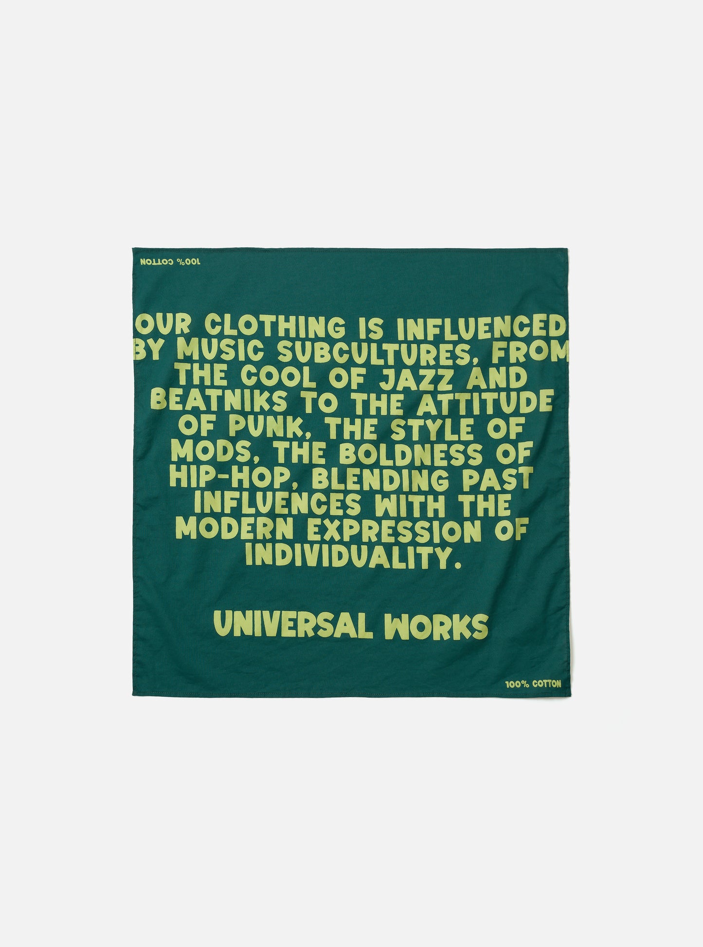 U.W Jazz Beatnicks Print Neckerchief
