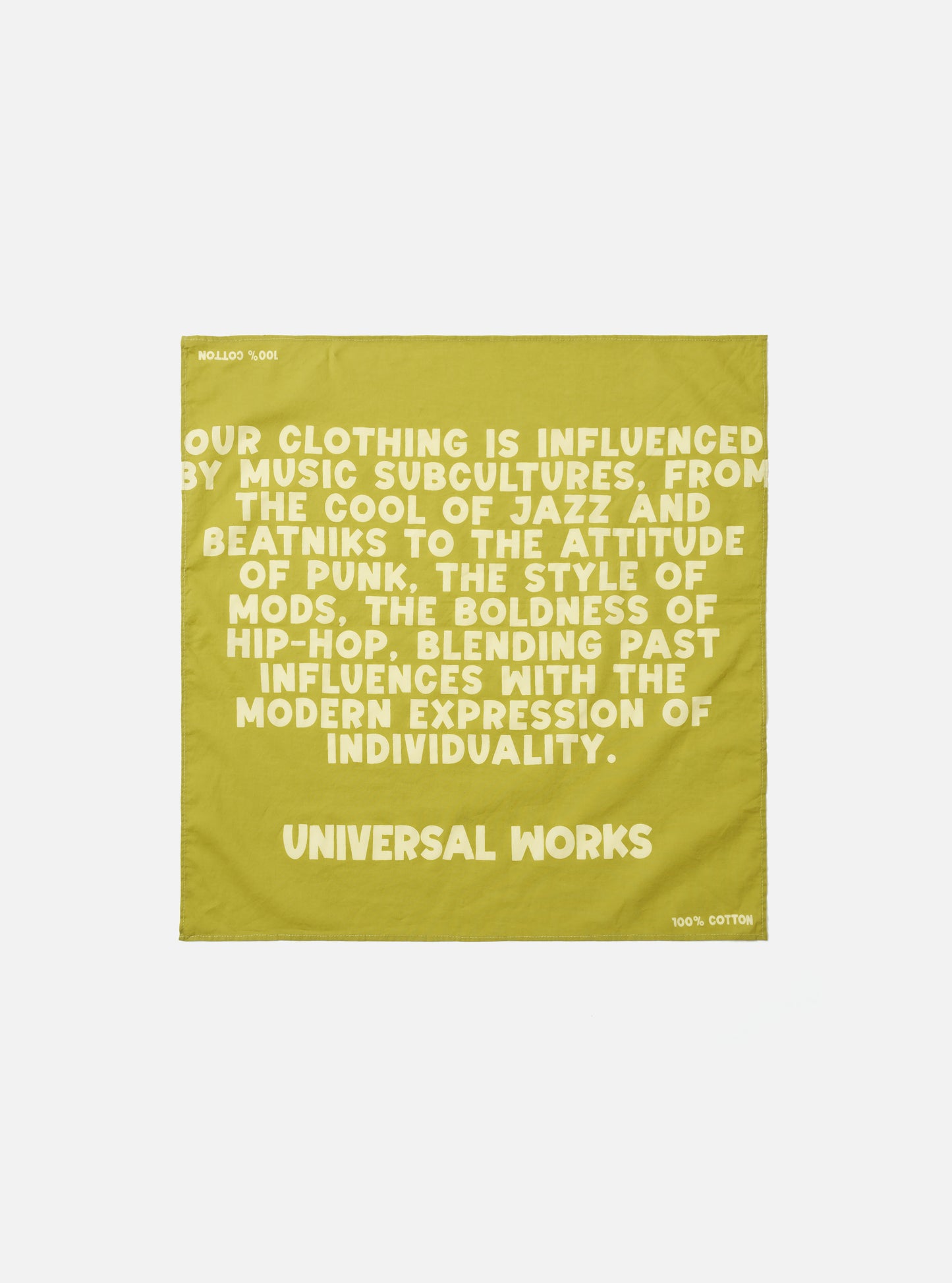 U.W Jazz Beatnicks Print Neckerchief