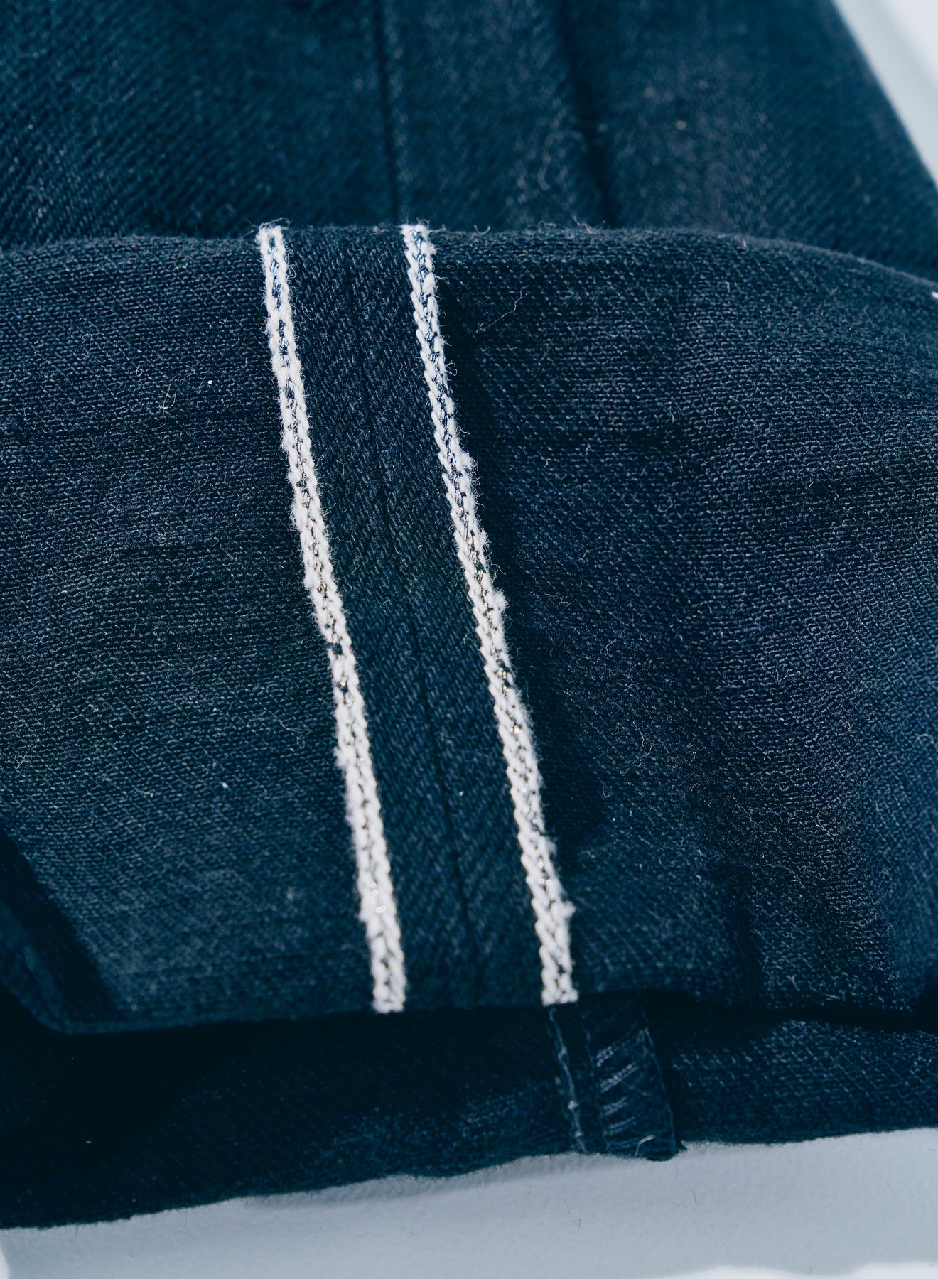 "BOB" Black on Blue 15oz Slim Straight