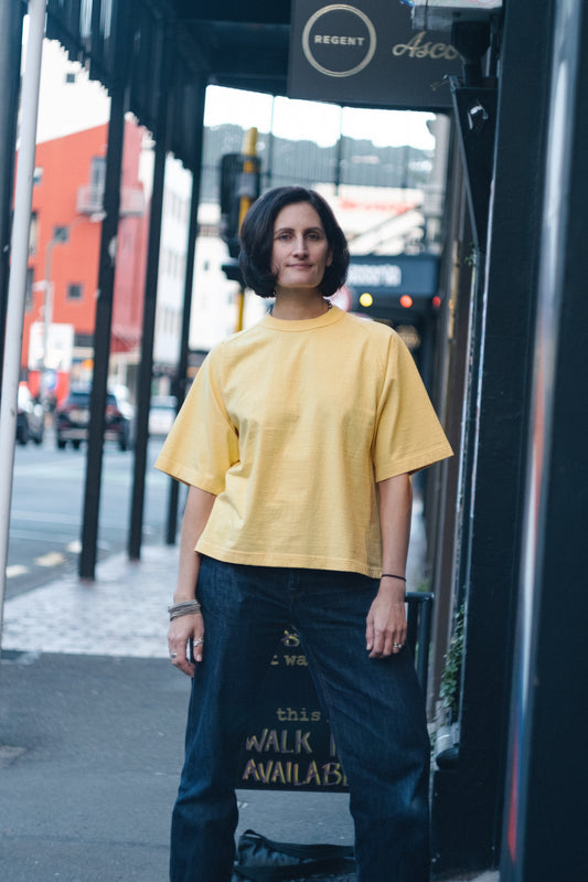 Mahuna SS Tee - Cornsilk