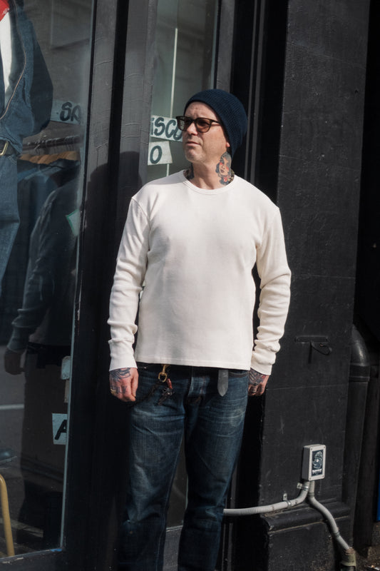 LS Waffle Tee - Ecru