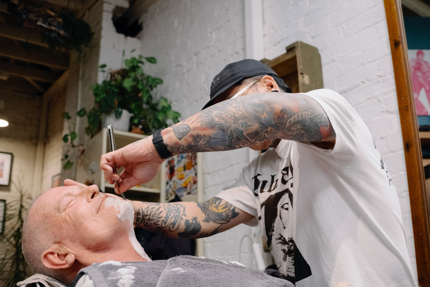Hot towel shave