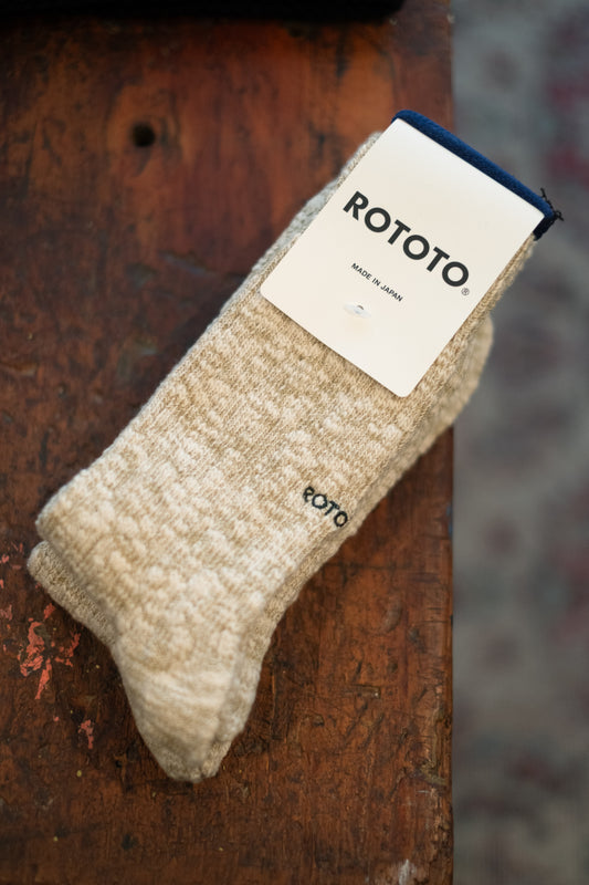 Organic Cotton Slub Crew Socks