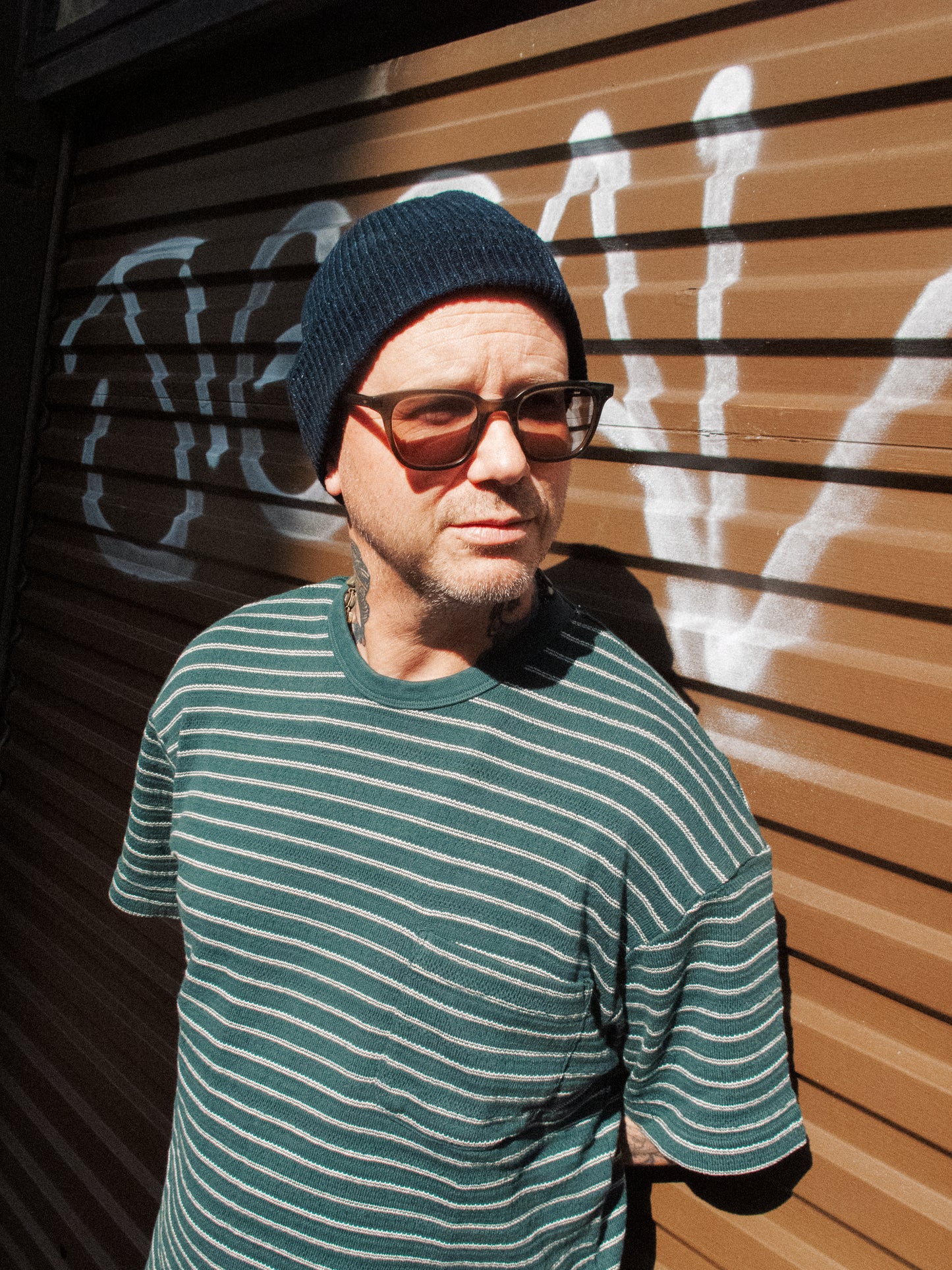 Fly Tee - Striped Green