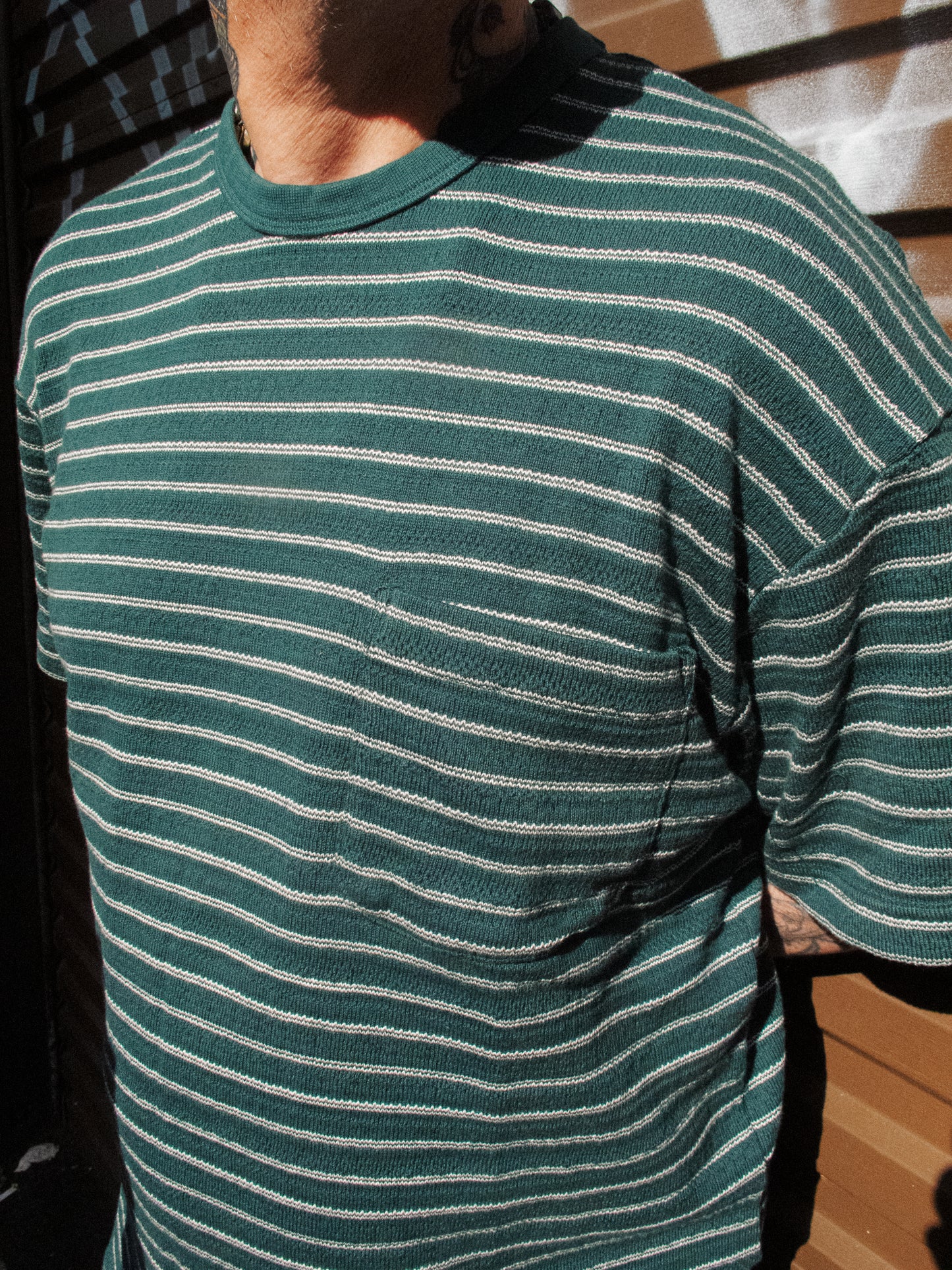 Fly Tee - Striped Green
