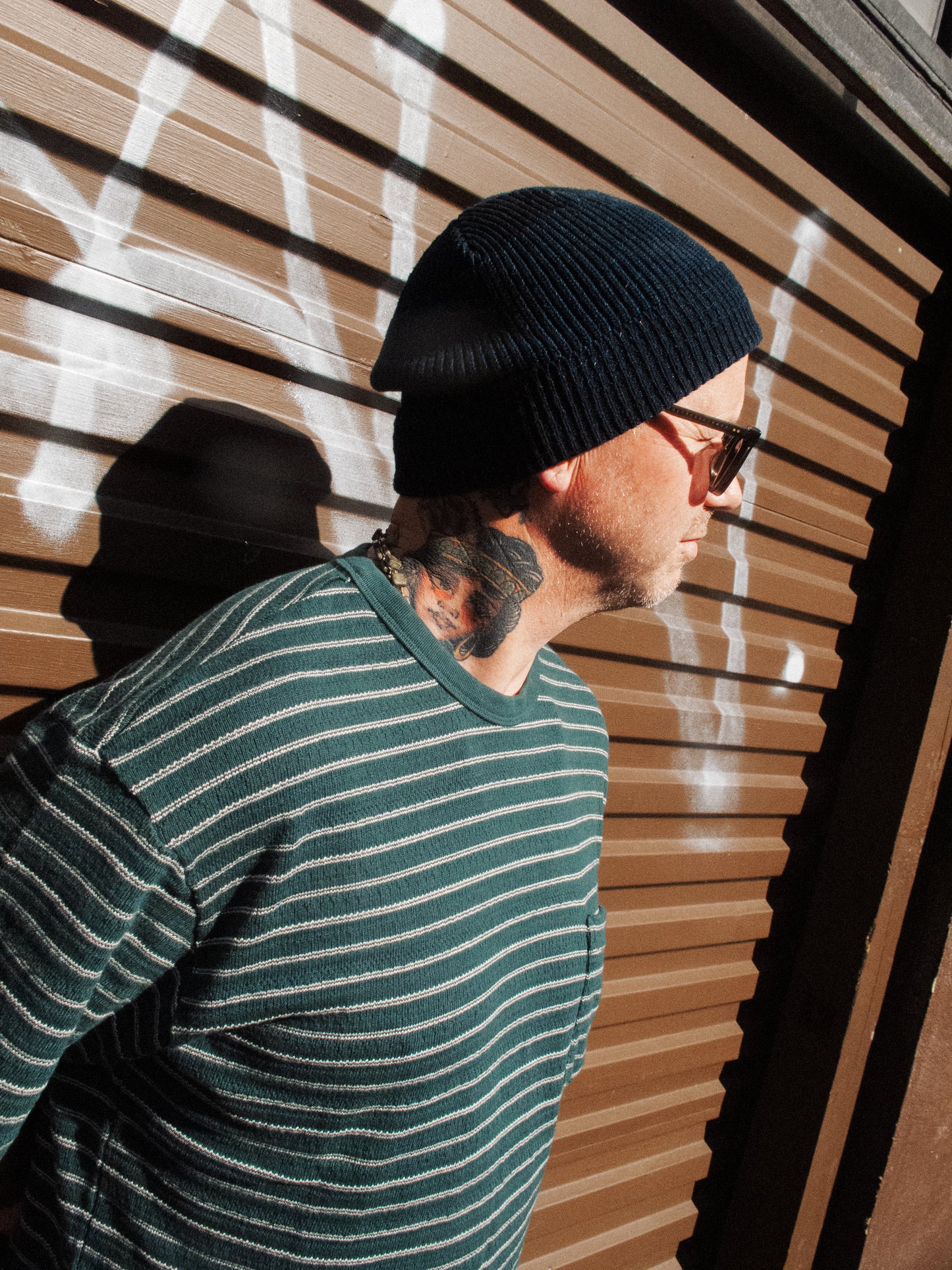 Fly Tee - Striped Green