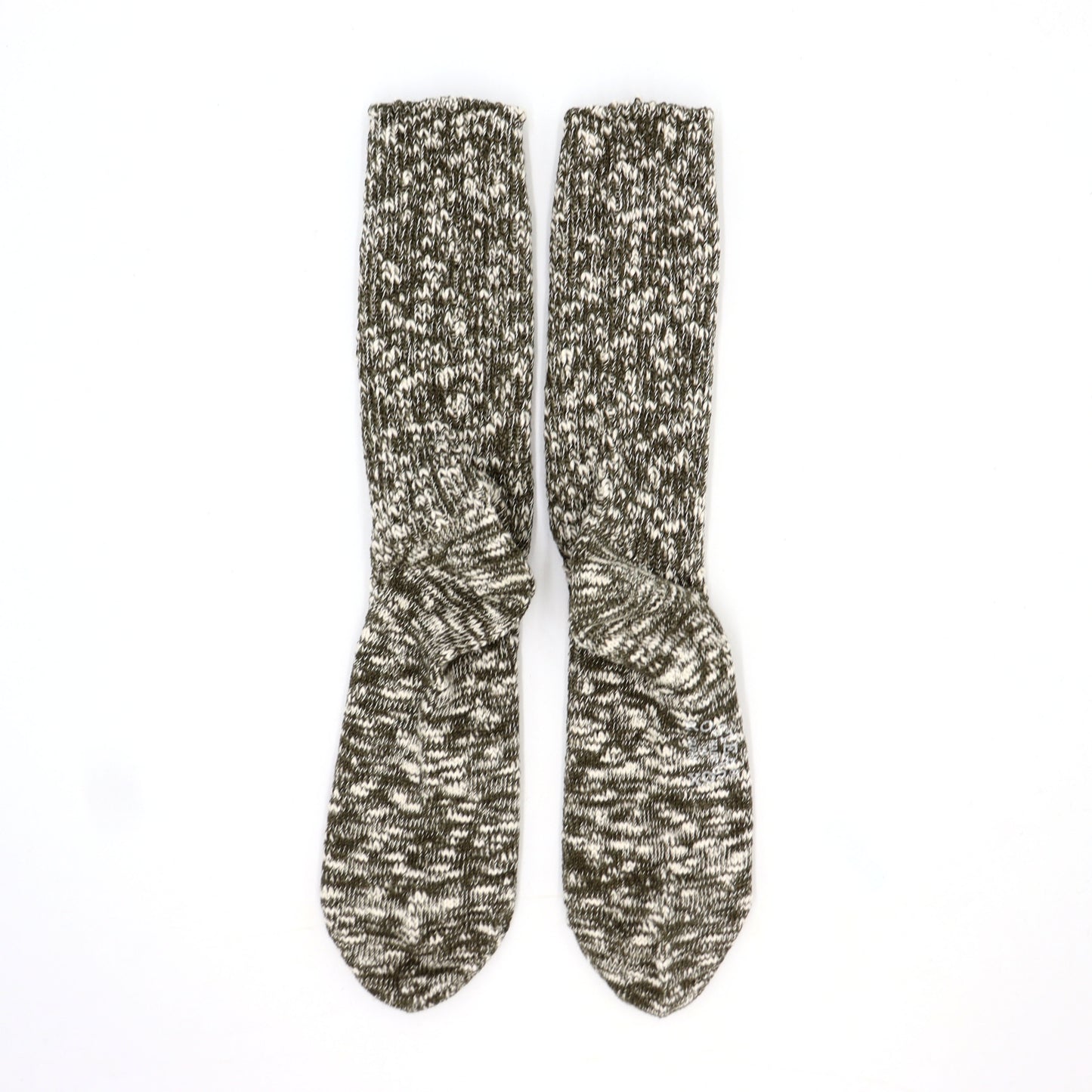 Olive Slub Socks