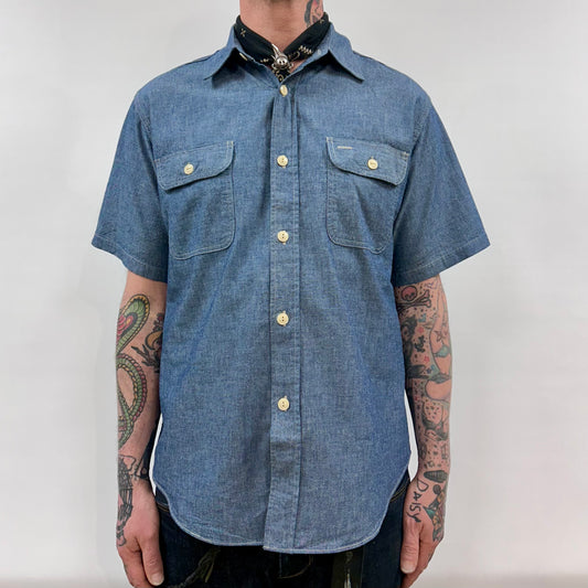 Blue Chambray SS Workshirt