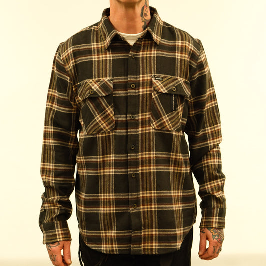 Bowery Flannel - Black/Charcoal/Off White