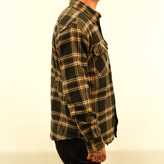 Bowery Flannel - Black/Charcoal/Off White
