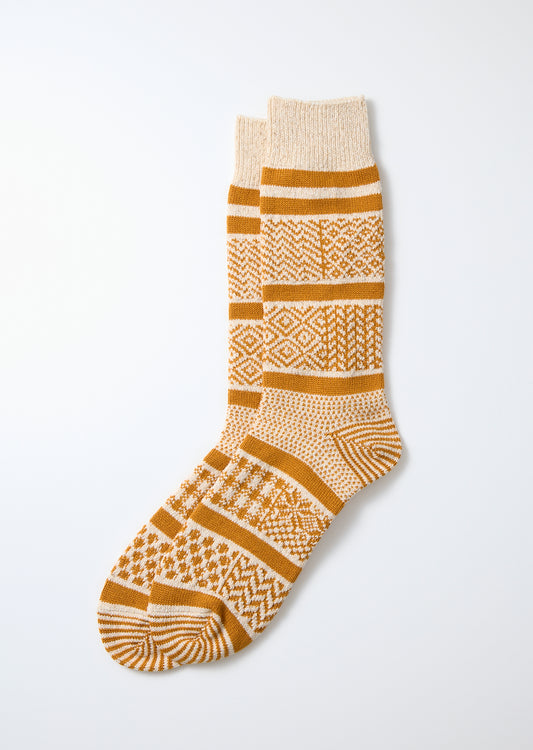 Multi Jacquard Crew Socks