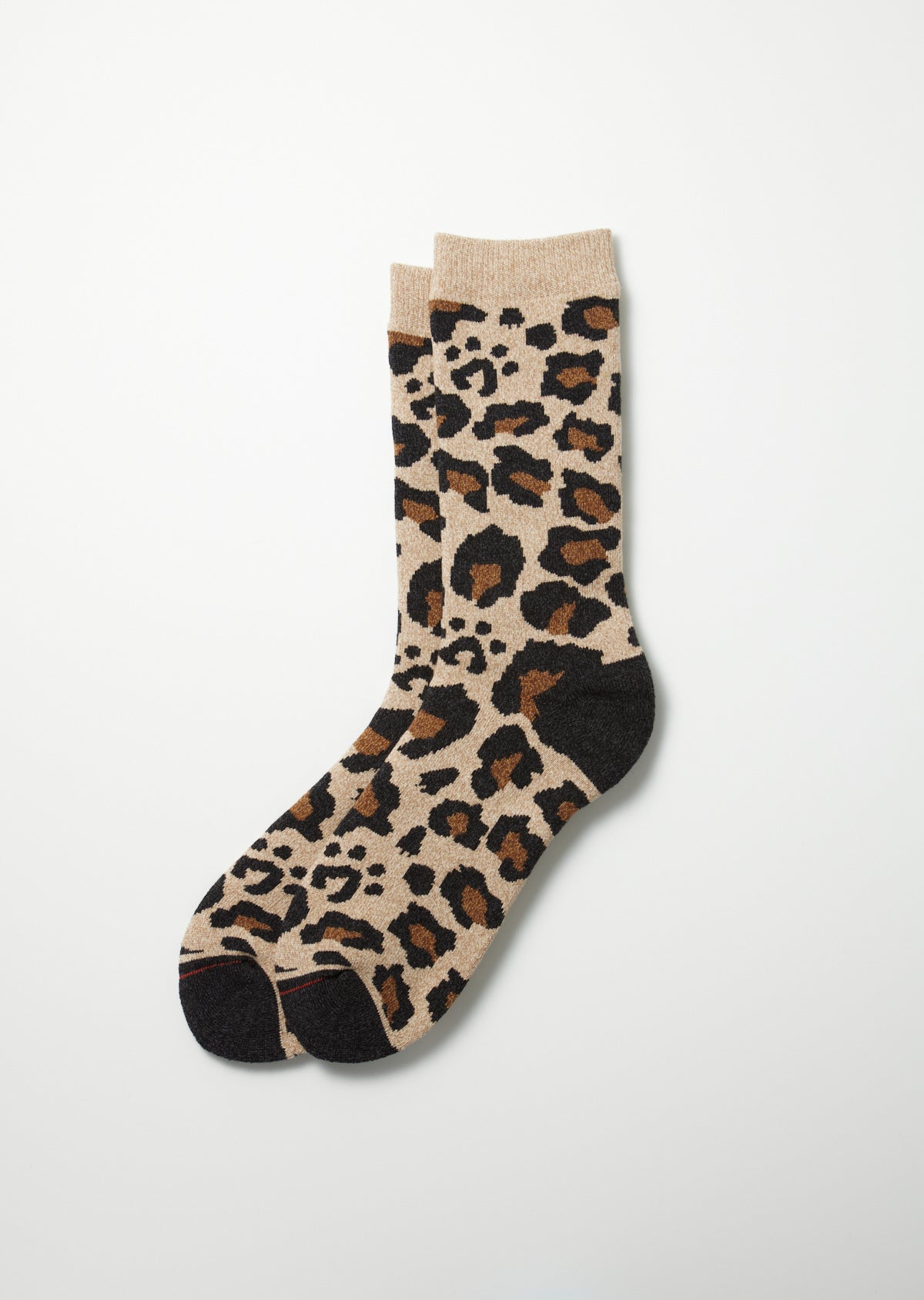 Pile Leopard Crew Socks