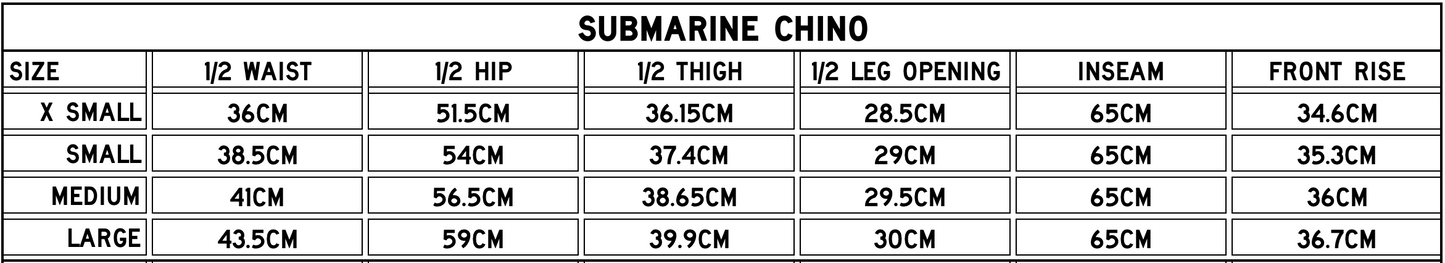 Submarine Chino - Wheat