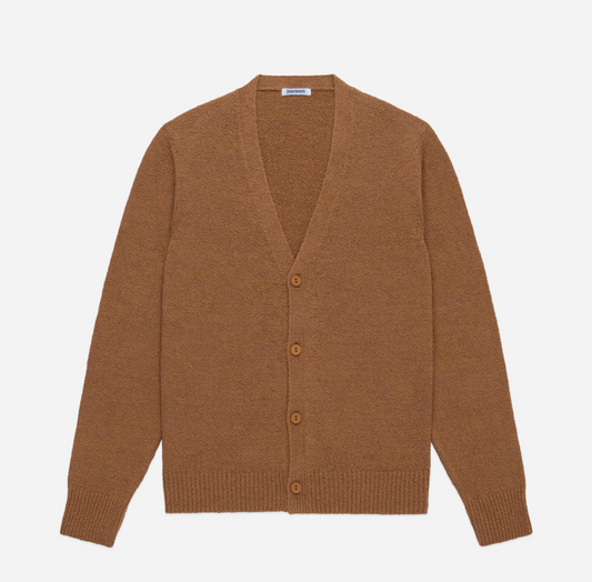 Classic Cardigan - Ochre Boucle