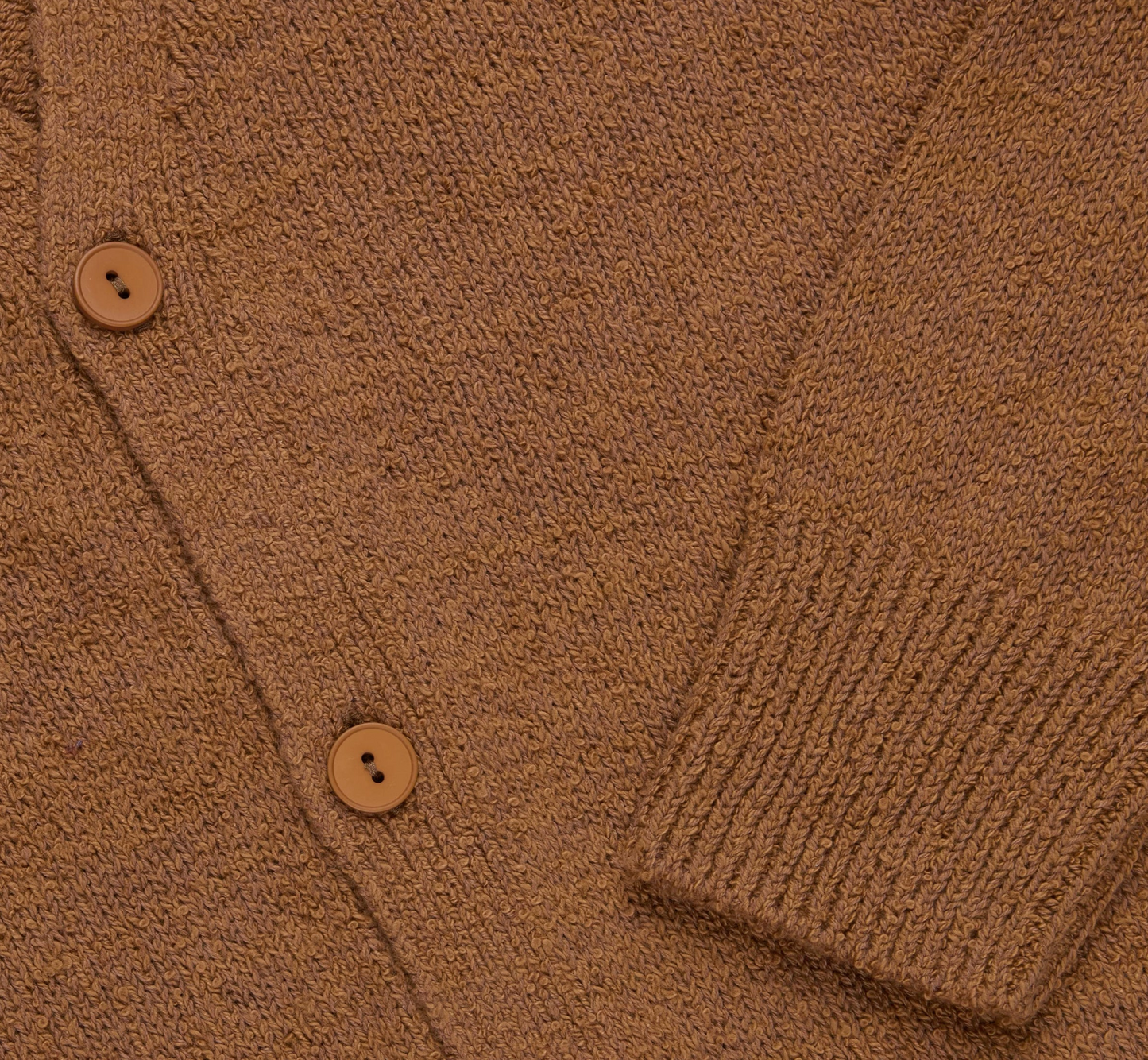 Classic Cardigan - Ochre Boucle