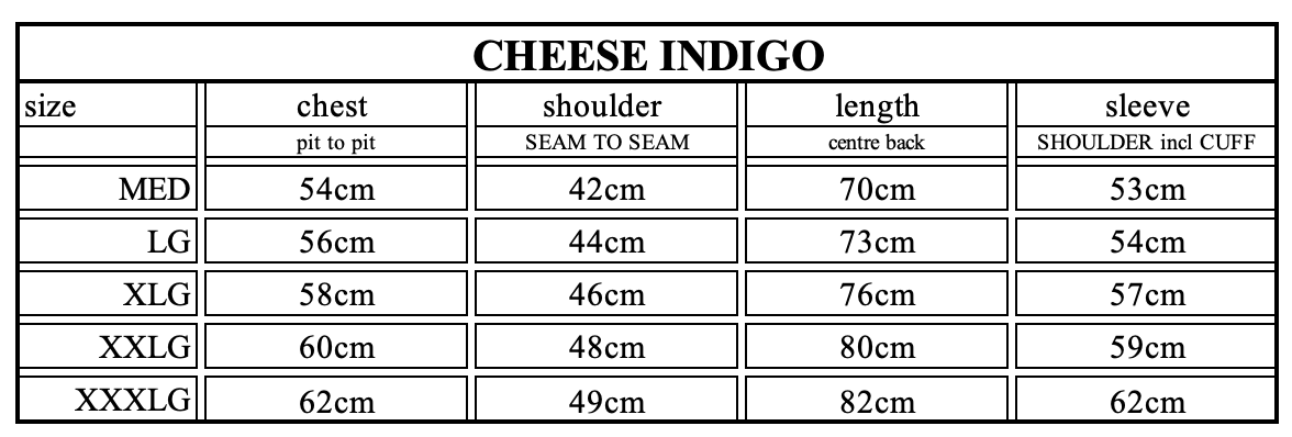 Cheese Indigo Heavy Flannel Work Shirt