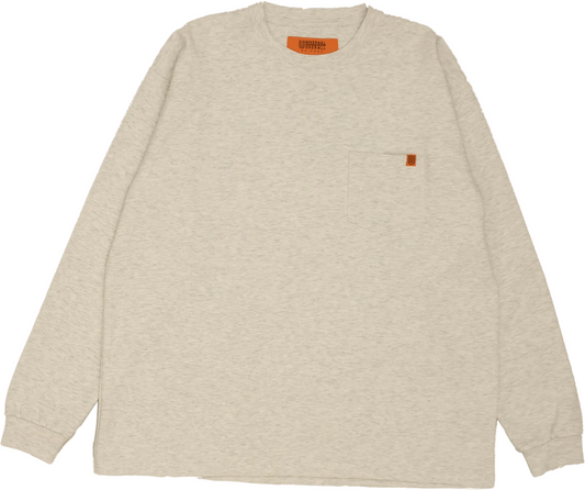 U/O Pocket LS tee - Oatmeal