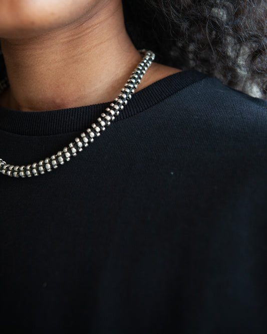 Braided Silver Choker